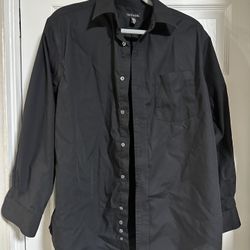Large Men’s Black Dress Shirt