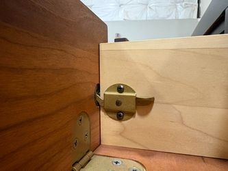 THOMASVILLE Solid Wood Espresso Finished 4 Drawer Media Stand with Drop Front Top Drawers