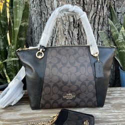 Coach Kacey Satchel In Signature Canvas