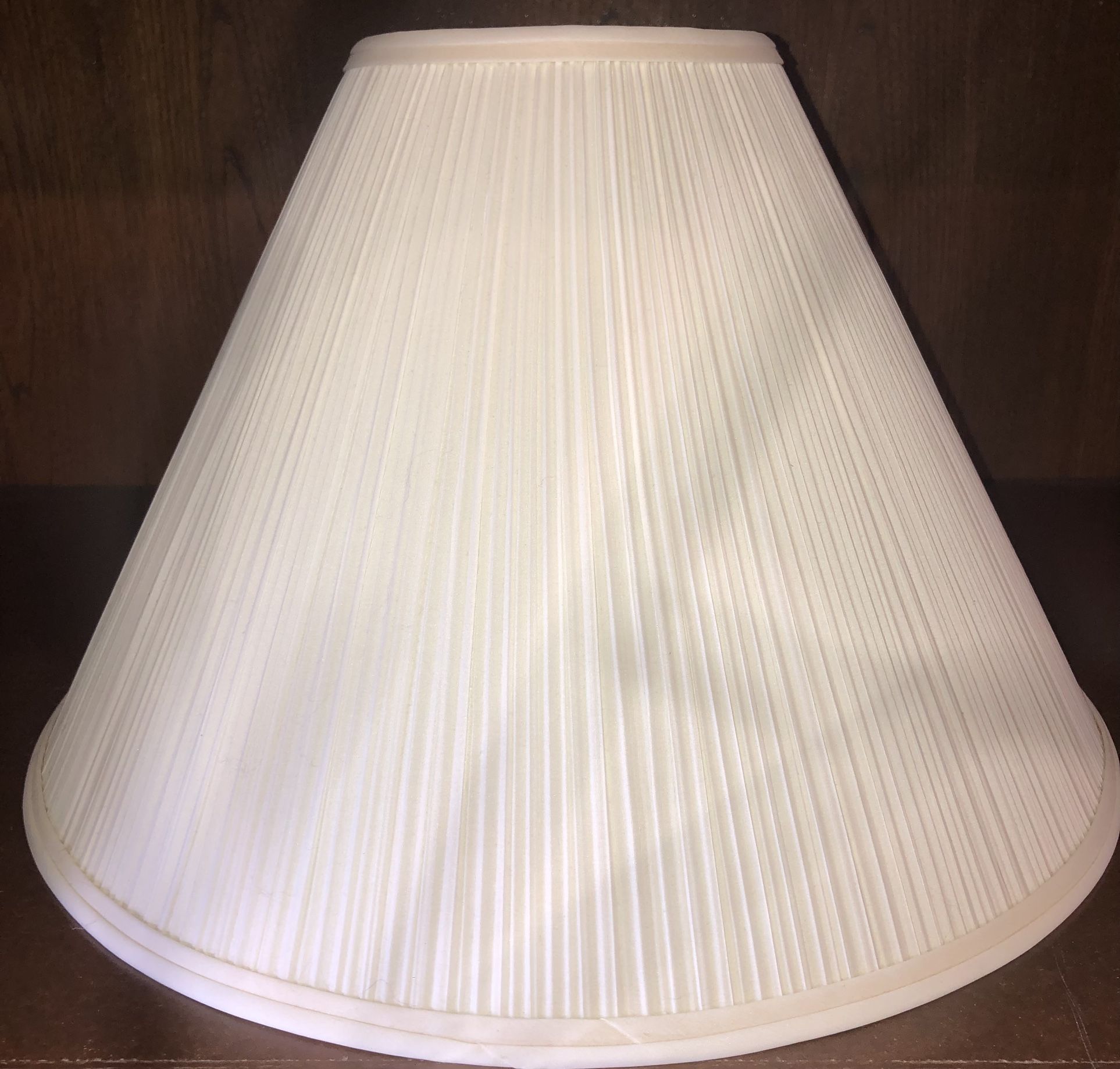Large Offwhite fabric Lampshade