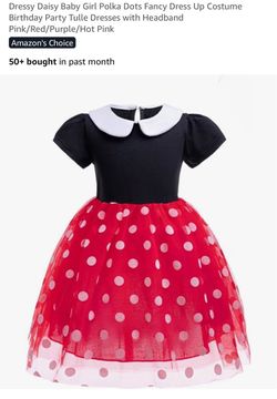 Girls Polka Dot Tulle Costume Dress size 2T-3T
