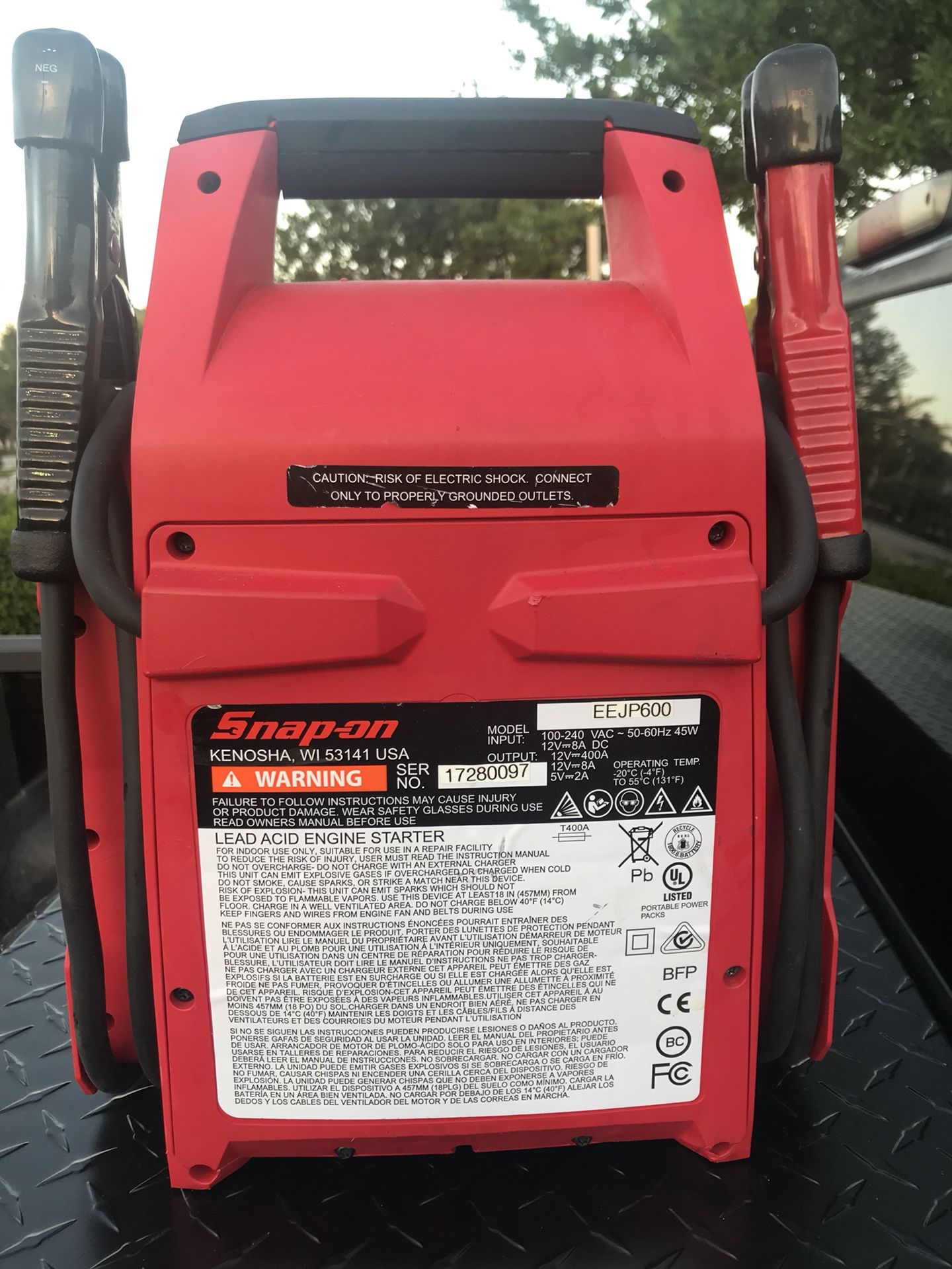 Snap On 12v Battery Jump Start / Booster Pack EEJP600 for Sale in West