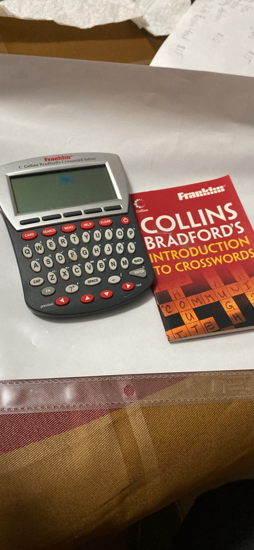 Franklin Crossword Puzzle Solver And Helpful hint Book