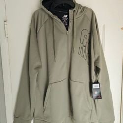 Men's Army Green New Balance XL Hoodie