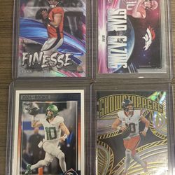 Bo Nix 4 Card Lot (3 Rookies) - $20