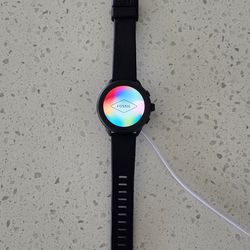 Fossil Gen 6 Wellness Edition Smartwatch (Black Silicone + Charger)