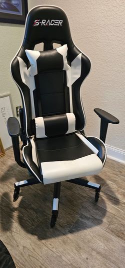 S-Racer Gaming Chair Black and White