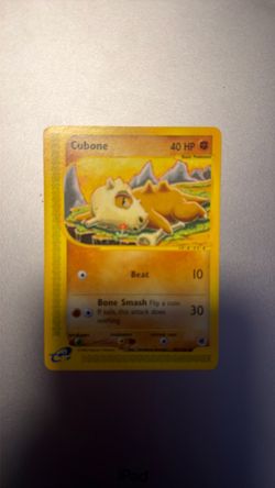 Cubone Pokémon Trading Card 40 HP