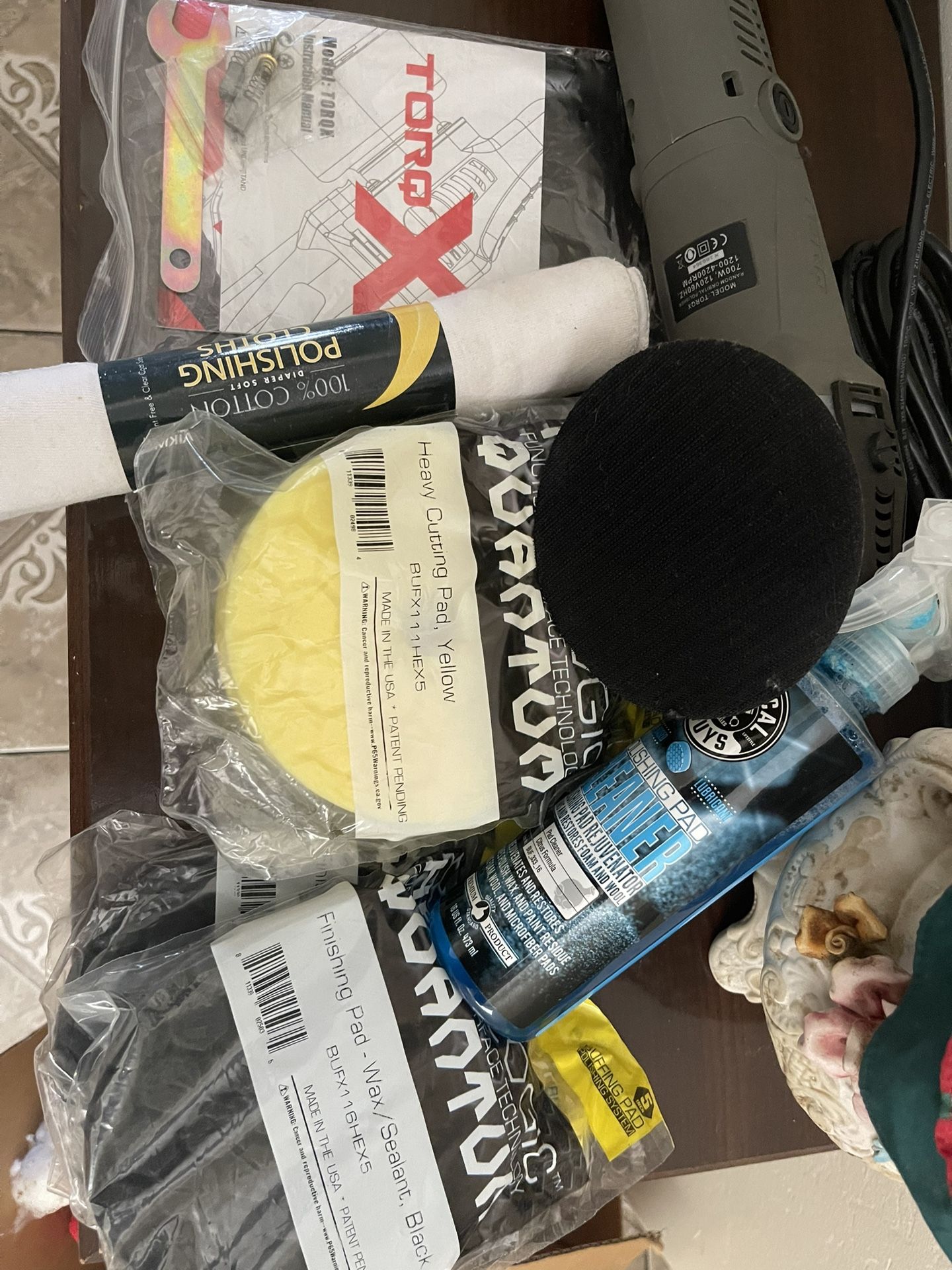 Waxer Buffer Detailing Machine With Detailing Supplies