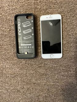 locked iPhone 6 (64gb) an iPhone 5 charger case