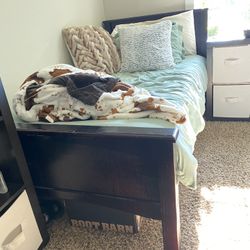 Twin Bed Frame and Mattress
