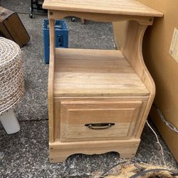 Solid Wood Side Table