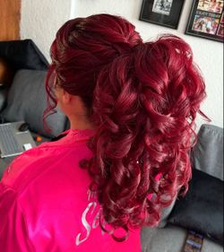 Curling 🥌 iron.for high .baddie ponytail hairstyle.