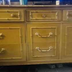 Light Beige Long Dresser 