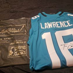Authentic Autographed Trevor Lawrence Nike Jersey 