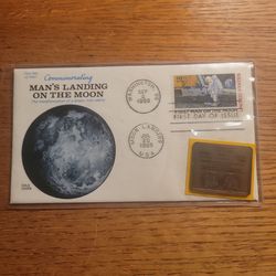 First Man On The Moon First Day Cove.