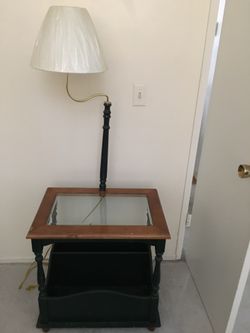 End Table with Light