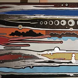 Abstract Art Work By Artist You Don't Know - Graffiti Street Art Contemporary Realism Impressionistic Pop Any Fair Offer Will Be Considered