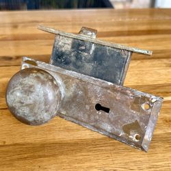 Antique Door Lock Assembly.