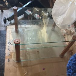 Glass Media Table