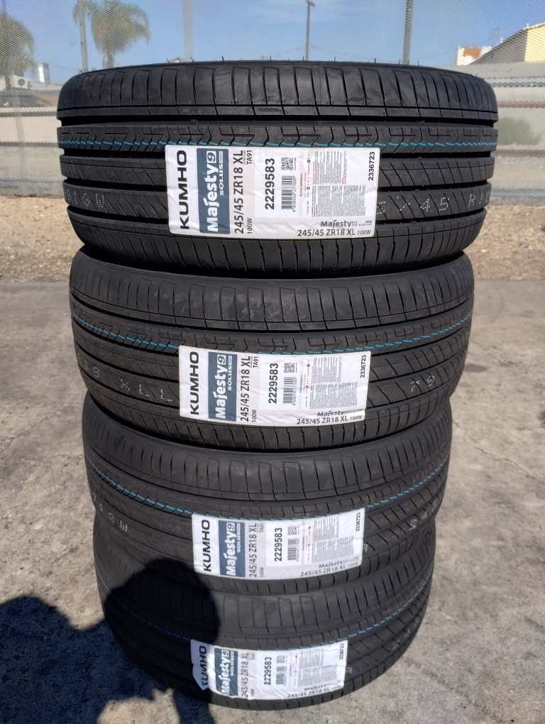 Tires New 245 45R18 Kumho $540 Set Of Four Install Mount And Balance 
