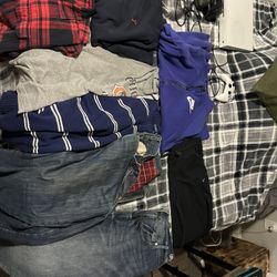 Clothes Jackets Jeans Shirts And Long Sleeves(taking Offers Or Ask For Price)  
