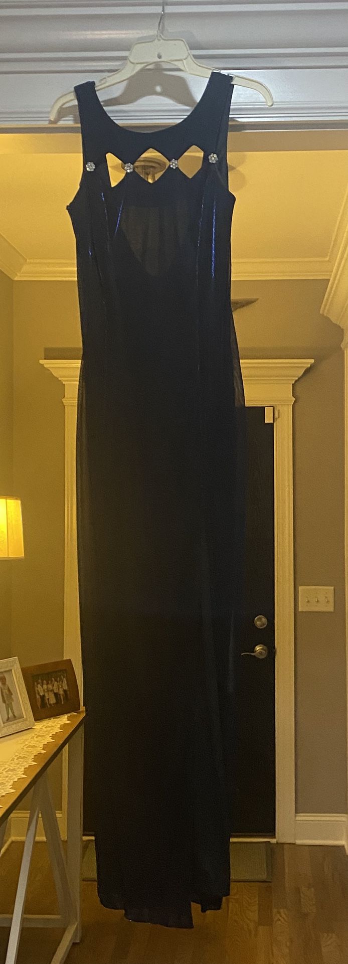 Prom Dress Black W/Blue shimmer