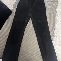 Margaret Godfrey Genuine Suede Leather Pants