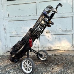Golf Clubs With Cart.
