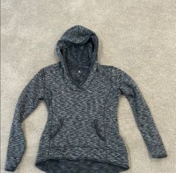 Women's Gray Hooded Athletic Tangerine Hoodie