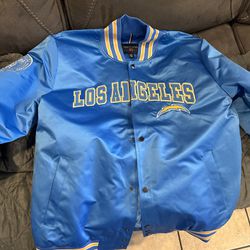 Los Angeles Chargers Tommy Hilfiger Elliot Varsity Full-Snap Jacket - Powder Blue