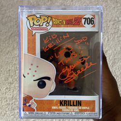 Dragonball Signed And Quoted Krillin(706) Funko Pop