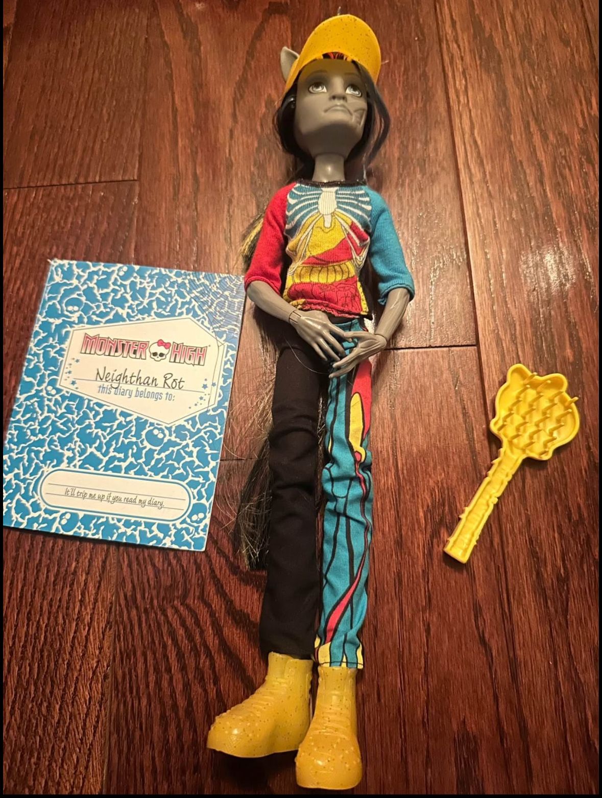 Monster High Freaky Fusion Neighthan Rot Unicorn Zombie Doll with Accessories. Excellent condition