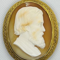 Vintage Antique large Cameo Thomas Saulini 19th Century