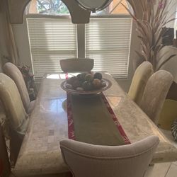 Dining Room Table Set+ 6 Chairs 