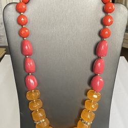 Vintage Multi Color Bead Necklace