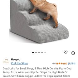 Brand New Gray Dog Bed A 3 Steps