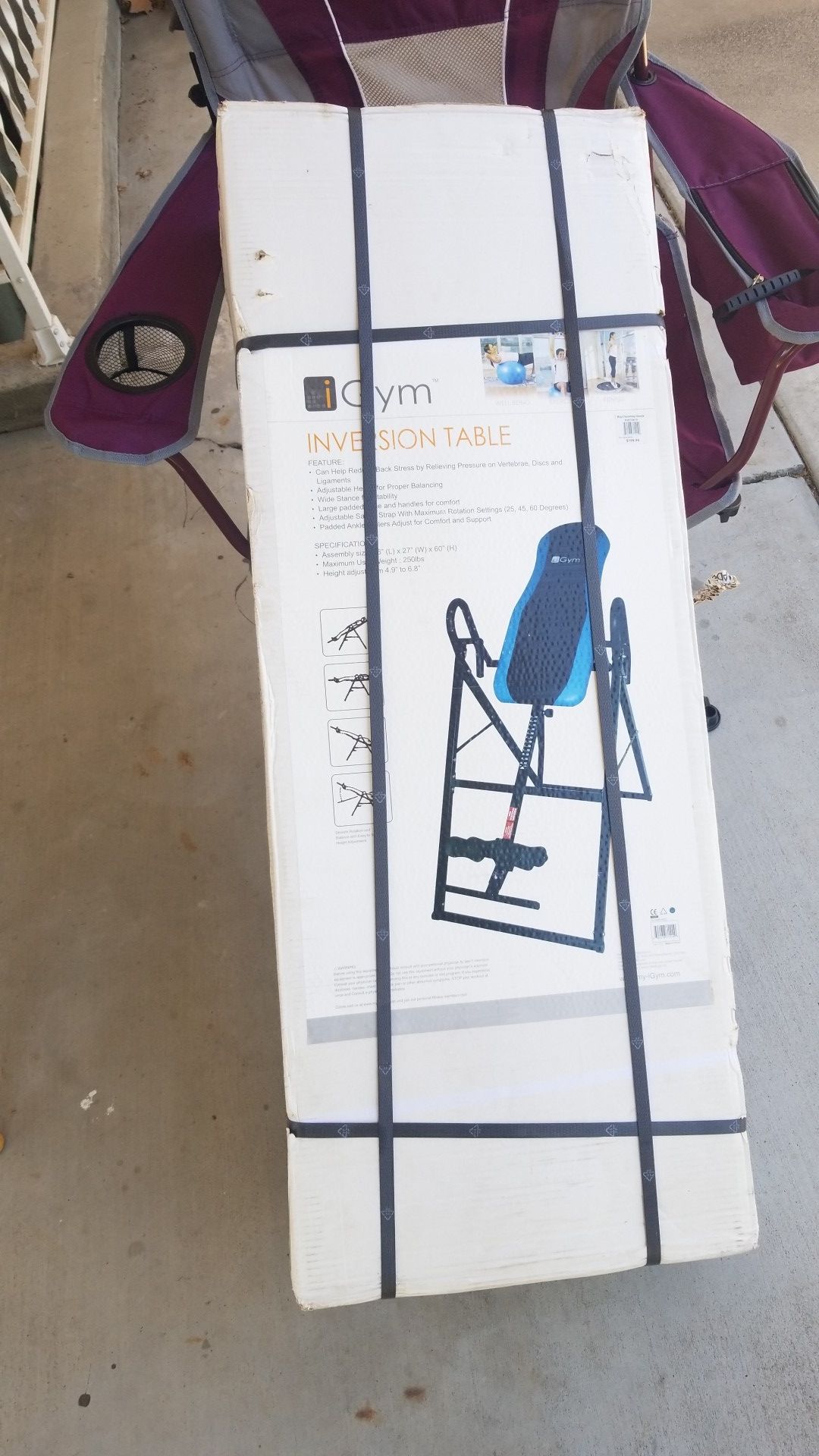 I gym inversion table