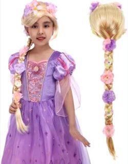 Luxury Girls Princess Dress Up Costumes, Rapunzel Dress With Rapunzel