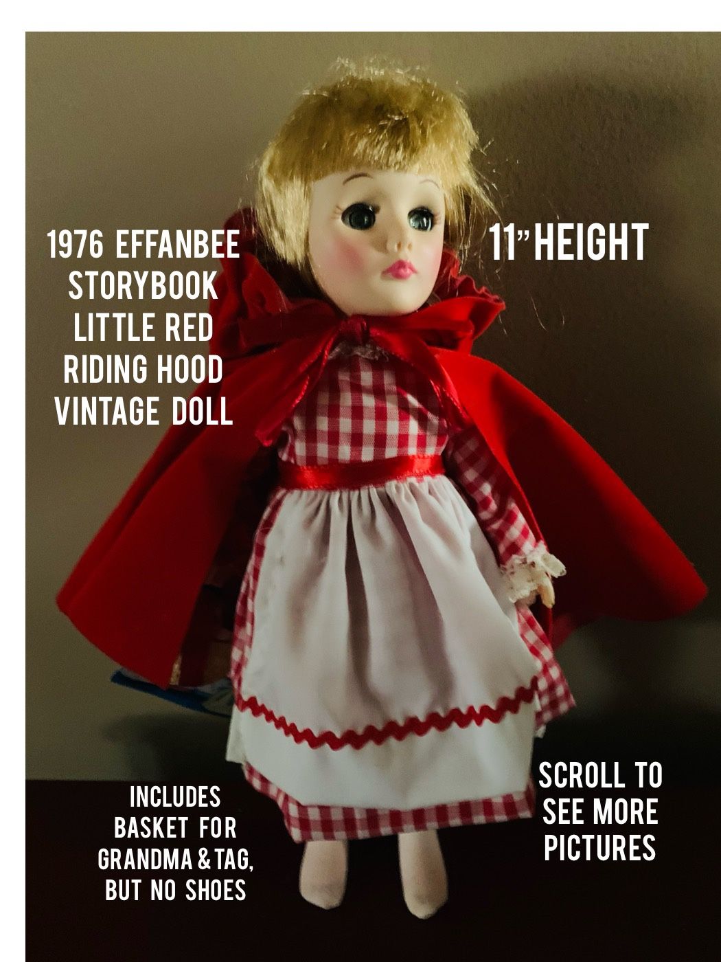 1976, Effanbee Storybook, Little Red Riding Hood Doll