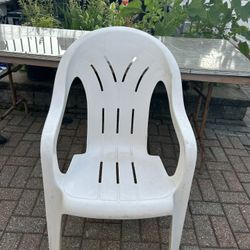 White Plastic Chair 