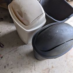 3 Trash Cans Take All For $10