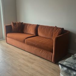 Brick Velvet Sofa 