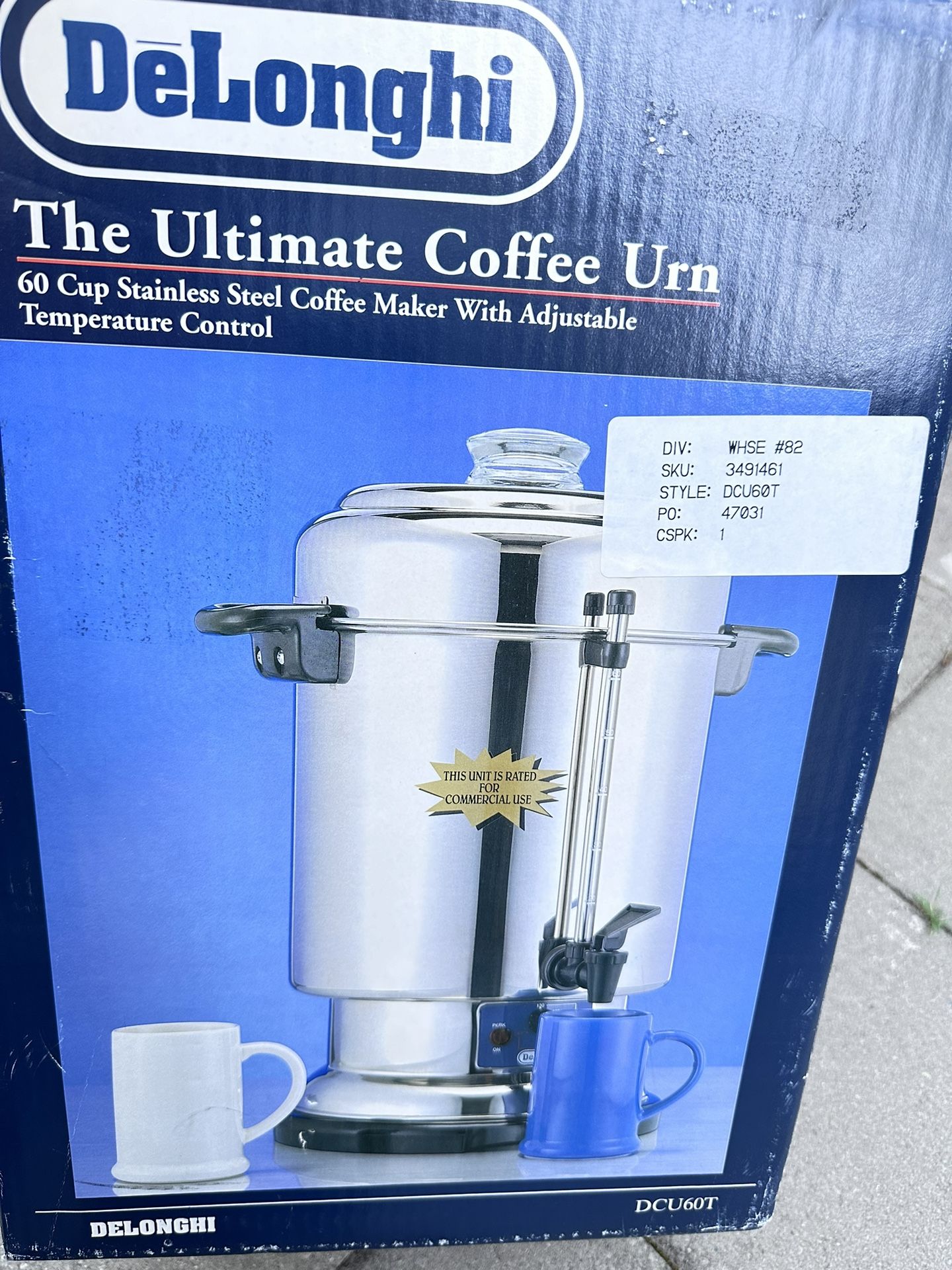 delonghi ultimate coffee urn 60 cup