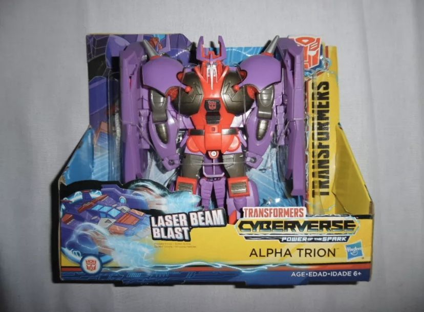 New Transformers Cyberverse Power of the Spark Alpha Trion Laser Beam Blast Toy