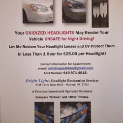 Headlight Lens Restoration 