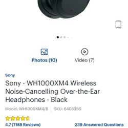 Sony Wireless Headphones