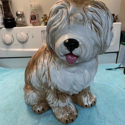 Old English Sheep Dog  Statue 