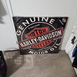 Harley Davidson Canvas Sign