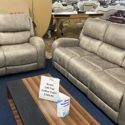 Two Pieces Sofa And Live Seat Recliner Set